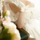 Classical Off-Shoulder Wedding Dresses Bows Short Sleeve Lace A-Line Bridal Dress C9961