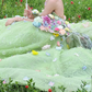 Vibrant Strapless Green Prom Dress Appliques A-Line Evening Dress C9962