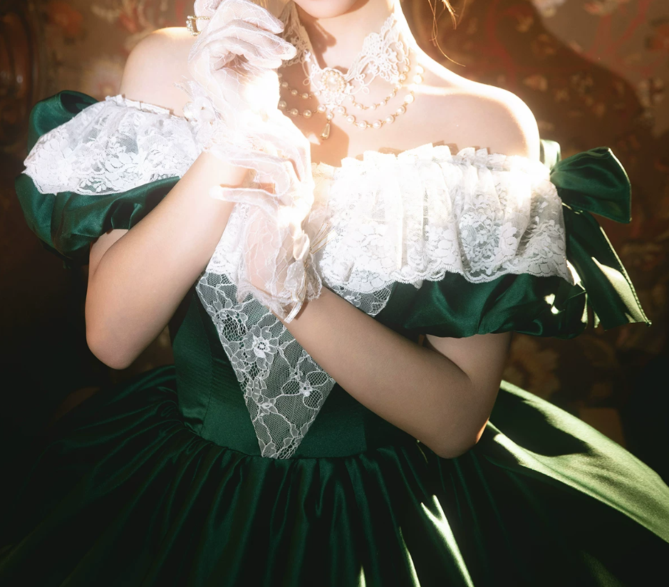 Robe de bal de princesse bustier à volants en satin long, robe de soirée C8117