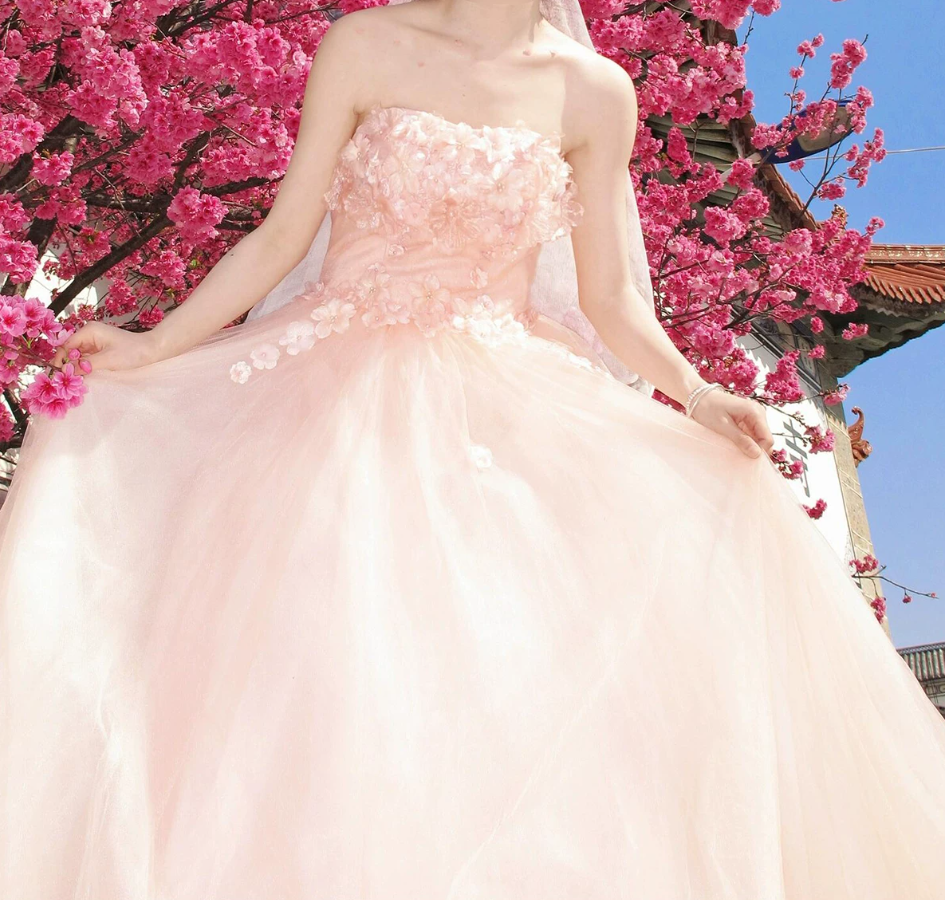 Robe de bal de princesse bustier à volants en satin long, robe de soirée C8117