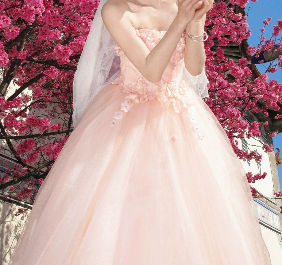 Robe de bal de princesse bustier à volants en satin long, robe de soirée C8117