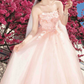 Robe de bal de princesse bustier à volants en satin long, robe de soirée C8117