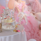 Robe de bal de princesse bustier à volants en satin long, robe de soirée C8117
