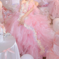 Robe de bal de princesse bustier à volants en satin long, robe de soirée C8117