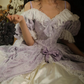 Robe de bal de princesse bustier à volants en satin long, robe de soirée C8117