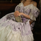 Robe de bal de princesse bustier à volants en satin long, robe de soirée C8117