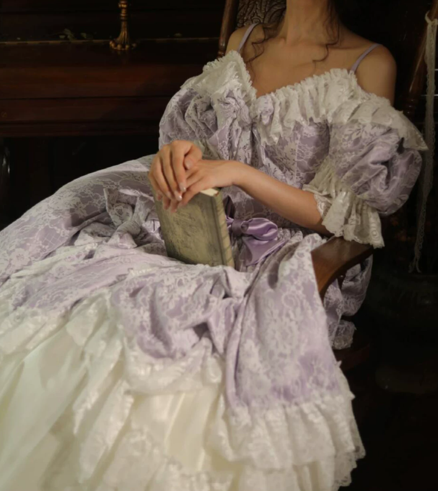 Robe de bal de princesse bustier à volants en satin long, robe de soirée C8117
