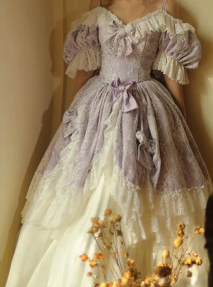 Robe de bal de princesse bustier à volants en satin long, robe de soirée C8117