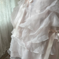 Classical Strapless Pink Prom Dress Bows Beads Ruffles A-Line Evening Dress C9971