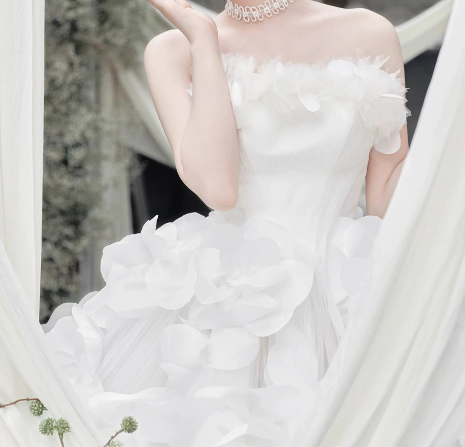 Mini robe de soirée en satin, sans bretelles, sans manches, ligne a, simple, C899