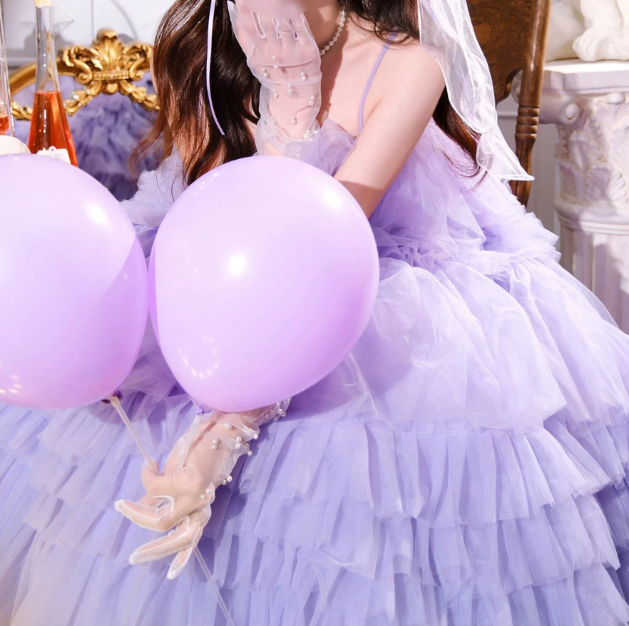 Robe de bal de princesse bustier à volants en satin long, robe de soirée C8117