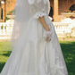 Superbe robe de mariée sirène bustier en satin et tulle, longue et en dentelle, C4563