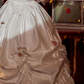 Alluring Off-Shoulder Floral Wedding Dresses Satin Appliques A-Line Bridal Dress C9986