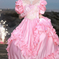 Robe de bal de princesse bustier à volants en satin long, robe de soirée C8117