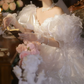 Superbe robe de mariée sirène bustier en satin et tulle, longue et en dentelle, C4563