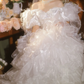 Superbe robe de mariée sirène bustier en satin et tulle, longue et en dentelle, C4563