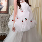Adorable Strapless Wedding Dresses Tulle Appliques A-Line Bridal Dress C9995