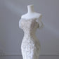 Elegant Mermaid Off The Shoulder White Long Tulle Wedding Dresses With Beads CC352