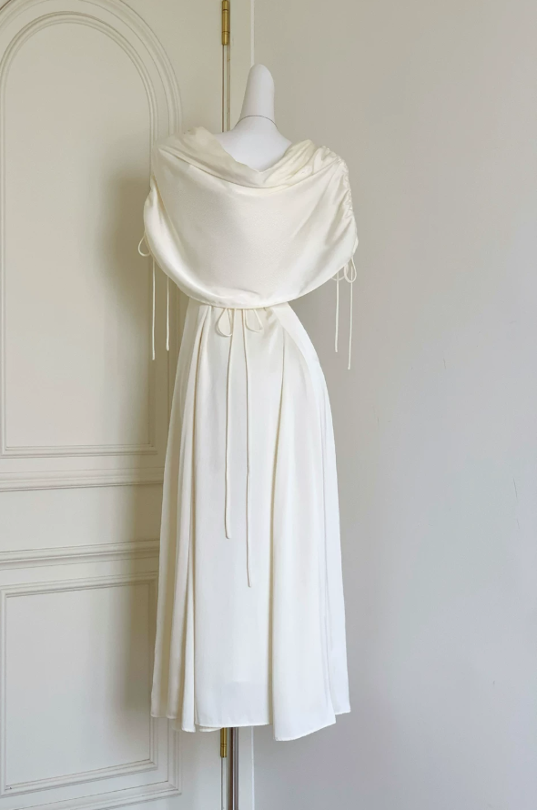 Robe de bal de princesse bustier à volants en satin long, robe de soirée C8117