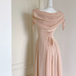 Robe de bal de princesse bustier à volants en satin long, robe de soirée C8117