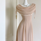 Robe de bal de princesse bustier à volants en satin long, robe de soirée C8117