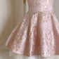 Mini robe de soirée en satin, sans bretelles, sans manches, ligne a, simple, C899