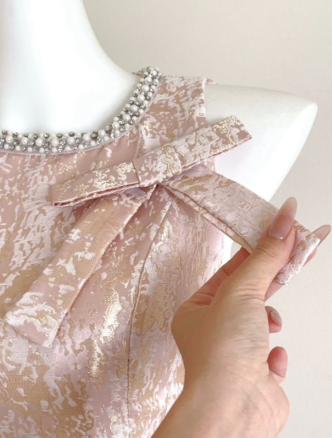 Mini robe de soirée en satin, sans bretelles, sans manches, ligne a, simple, C899