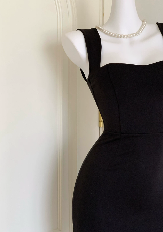 Mini robe de soirée en satin, sans bretelles, sans manches, ligne a, simple, C899