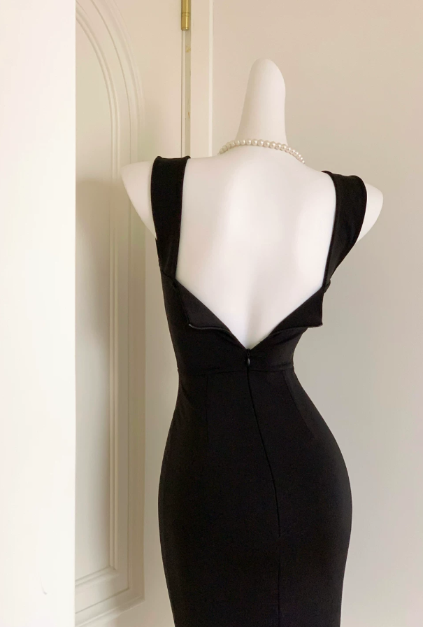 Mini robe de soirée en satin, sans bretelles, sans manches, ligne a, simple, C899