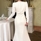 Robe de bal de princesse bustier à volants en satin long, robe de soirée C8117