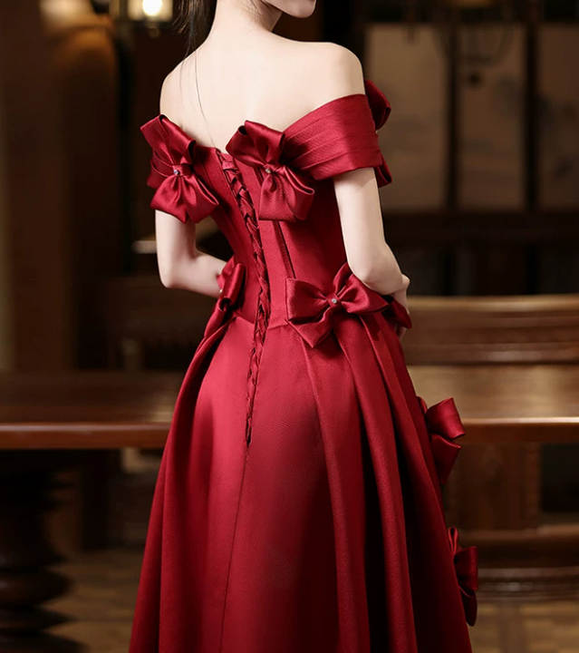 Robe de bal de princesse bustier à volants en satin long, robe de soirée C8117