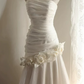 Ornate Strapless Wedding Dresses Appliques Mermaid Bridal Dress D0070