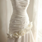 Ornate Strapless Wedding Dresses Appliques Mermaid Bridal Dress D0070