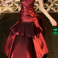 Sexy Spaghetti Straps Maxi Dress Red Ruffles Mermaid Long Dress D0098