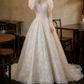Superbe robe de mariée sirène bustier en satin et tulle, longue et en dentelle, C4563