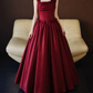 Robe de bal de princesse bustier à volants en satin long, robe de soirée C8117