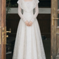 Superbe robe de mariée sirène bustier en satin et tulle, longue et en dentelle, C4563