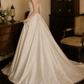 Superbe robe de mariée sirène bustier en satin et tulle, longue et en dentelle, C4563