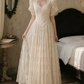 Superbe robe de mariée sirène bustier en satin et tulle, longue et en dentelle, C4563