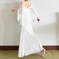 Ethereal Off The Shoulder Maxi Dress White Lace Mermaid Long Dress D0129