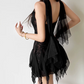 Mini robe de soirée en satin, sans bretelles, sans manches, ligne a, simple, C899