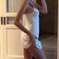 Robe courte d'été pour femme, style français, collection 2026, référence C8003