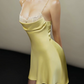 Sexy Spaghetti Straps Homecoming Dress Lace Sequins Satin A-Line Birthday Dress D0156