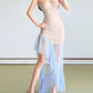 Glam Strapless Lace Homecoming Dress Purple Ruffled Sheath Birthday Dress D0160