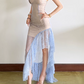 Glam Strapless Lace Homecoming Dress Purple Ruffled Sheath Birthday Dress D0160