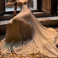 Gorgeous Spaghetti Straps Prom Dress Ivory Appliques A-Line Evening Dress D0162