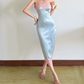 Nouvelle robe longue d'été élégante de style français pour femme C7992