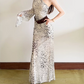 Nouvelle robe longue d'été élégante de style français pour femme C7992