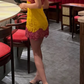 Robe courte d'été pour femme, style français, collection 2026, référence C8003