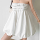 Mini robe de soirée en satin, sans bretelles, sans manches, ligne a, simple, C899